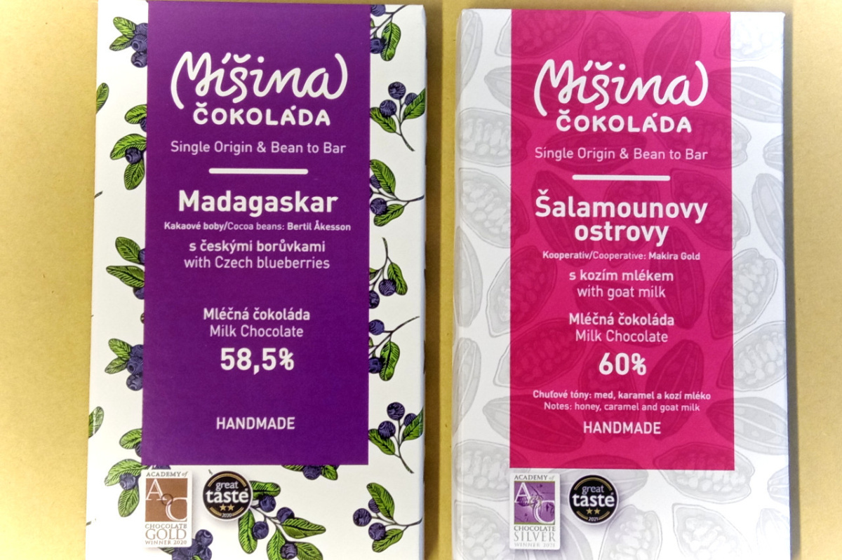 Czekolada mleczna z czeskimi borówkami Madagaskar 58.5%