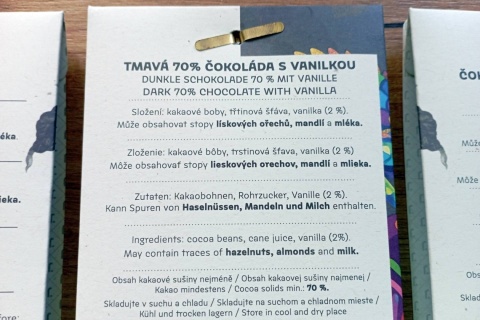 Jordi's RUSTIC VANILLA ciemna czekolada 70%